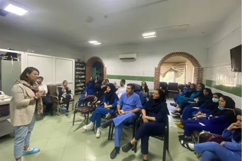 The training course on absorbable surgical sutures, ETHICON was held at Tajrish Martyrs Hospital — 7