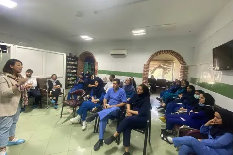The training course on absorbable surgical sutures, ETHICON was held at Tajrish Martyrs Hospital — 6