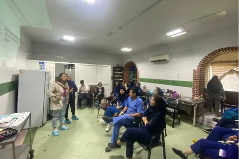 The training course on absorbable surgical sutures, ETHICON was held at Tajrish Martyrs Hospital — 4