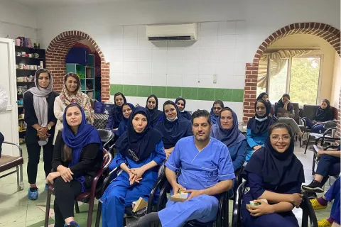 The training course on absorbable surgical sutures, ETHICON was held at Tajrish Martyrs Hospital — 2